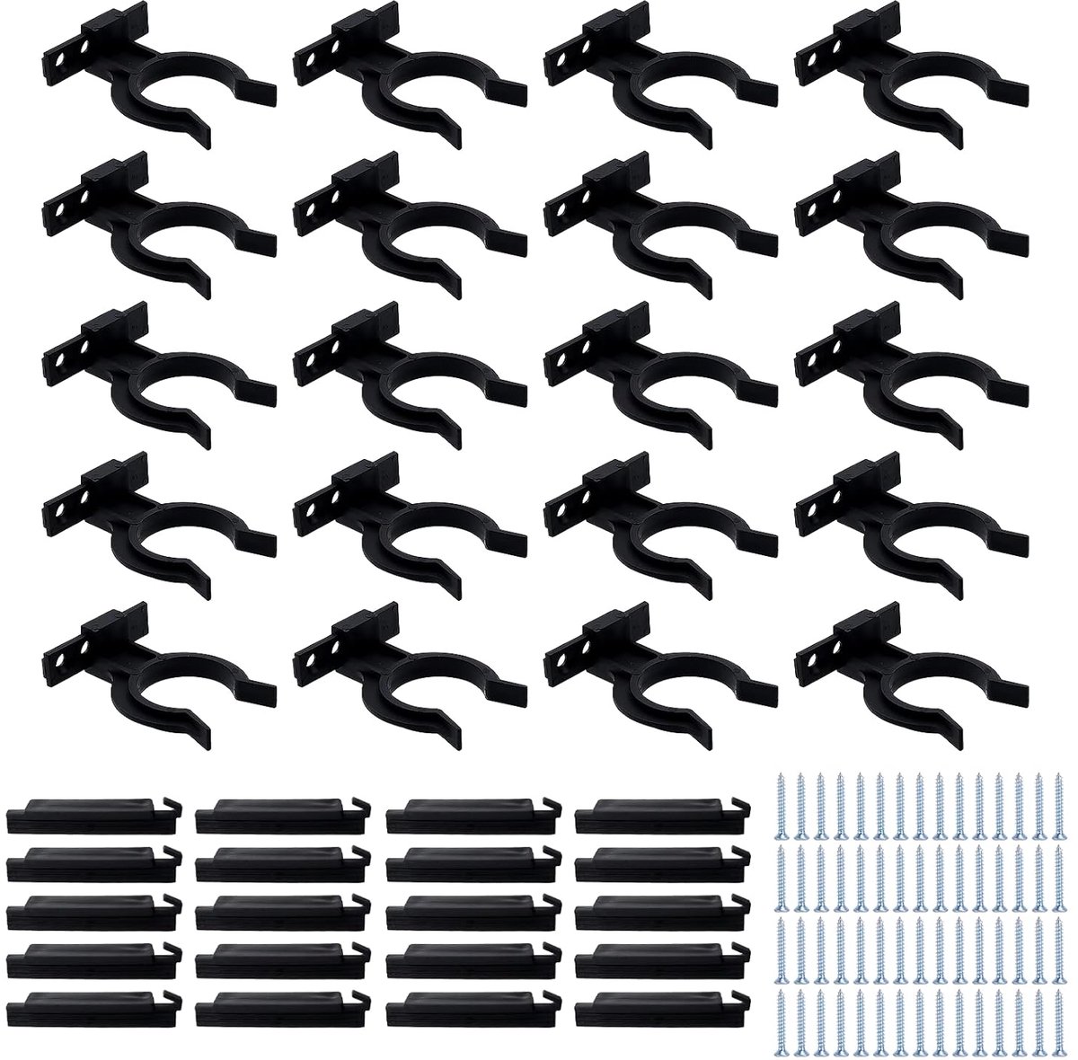 Skirting clips 20 pieces kitchen plinth fixing with screws - Baseboard Holder, Skirting Kitchen Fixing Clips for - ShopVlot