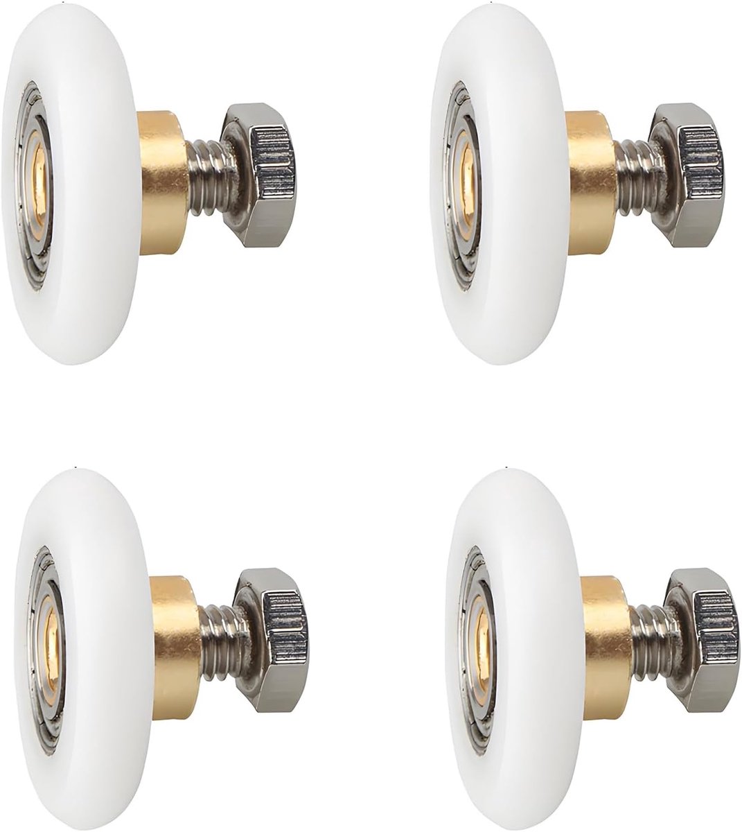 4 Pcs Replacement Rolls for Shower Door - 25mm Wheels, Sliding Door Rolls, DIY Spare Parts - ShopVlot