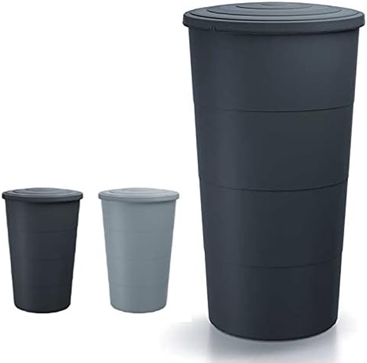 Regenton - Regentank Amphore - Water Besparen - Weerbestendig Kunststof - 160 liter - Antraciet