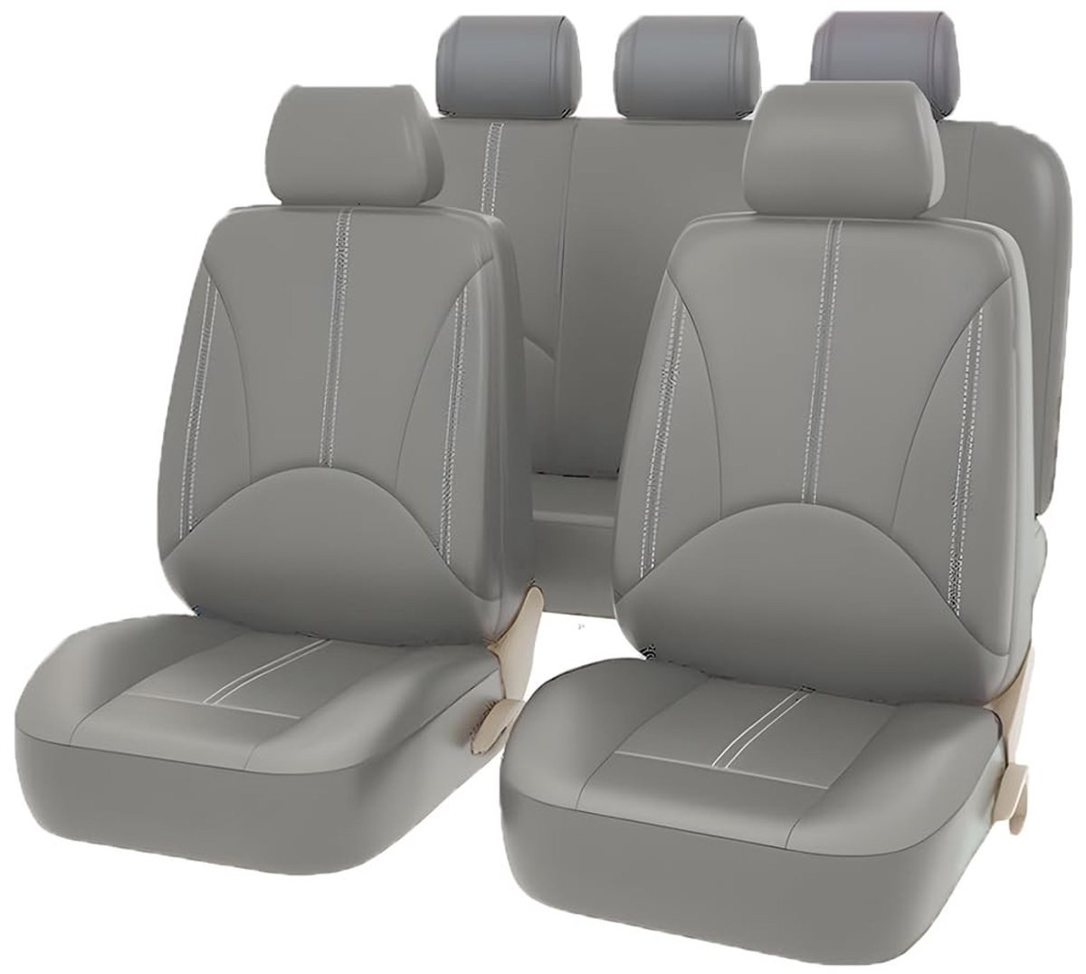 Omgoods- Autostoelhoes Universeel - 9-delige Set - Waterdicht - Leer - Ademend - Eenvoudig te Installeren - Elegante Design - Autostoelbekleding