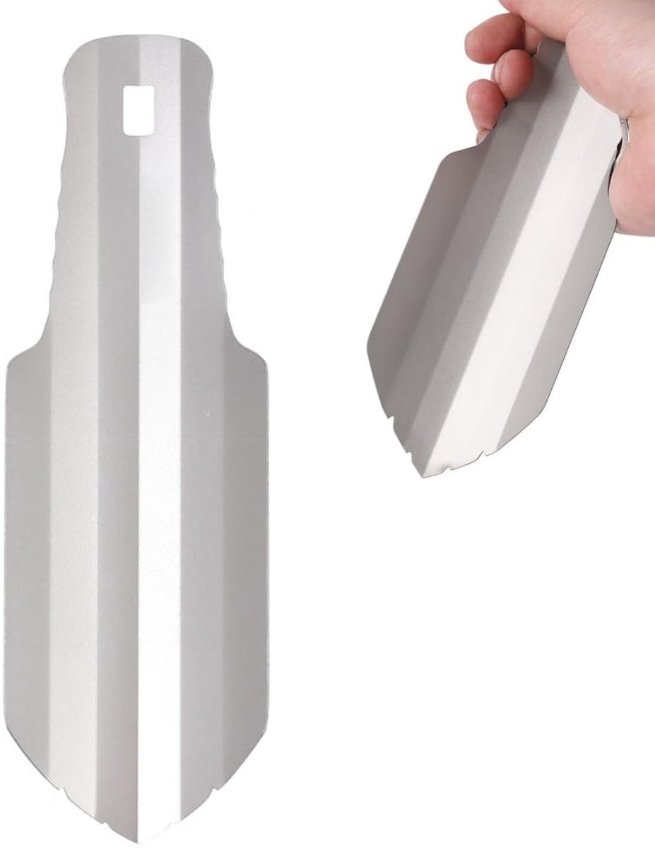 Omgoods - Vouwbare Mini Tuinschep van Titanium voor Buitenactiviteiten