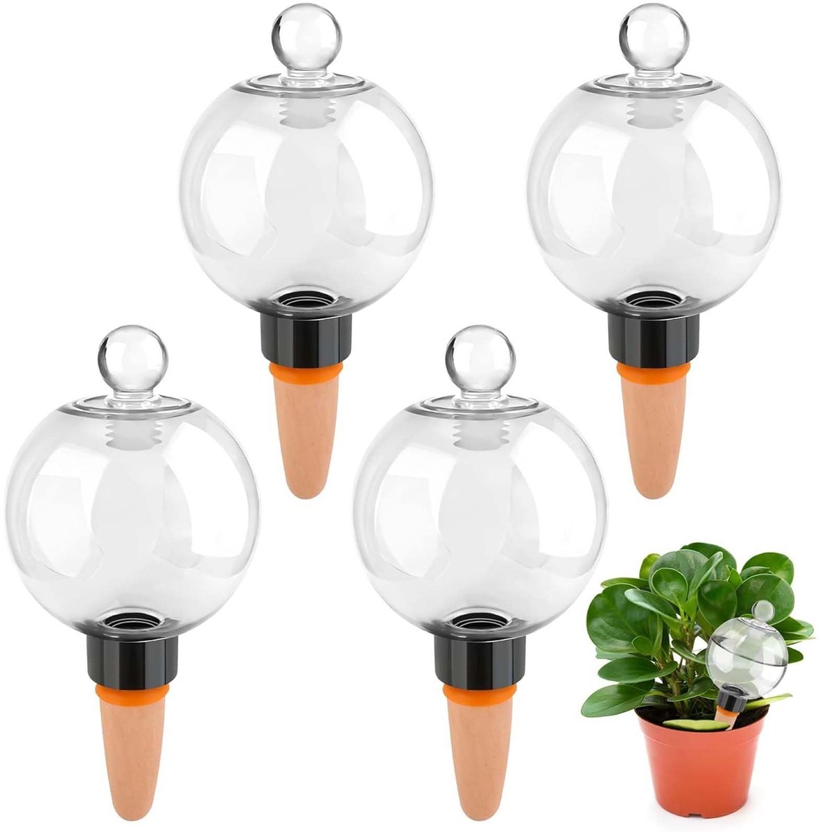Omgoods - Zelfbewaterende Irrigatieballen voor Planten, Set van 4