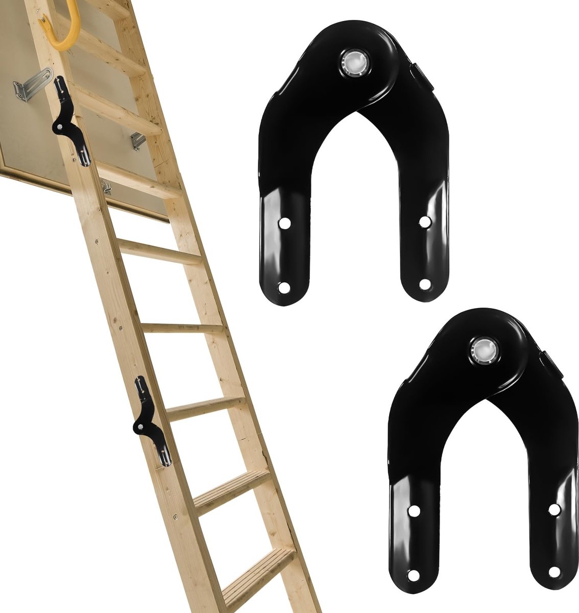 Omgoods - Vouwladder Scharnieren, Set van 2 voor Stabiele Trap