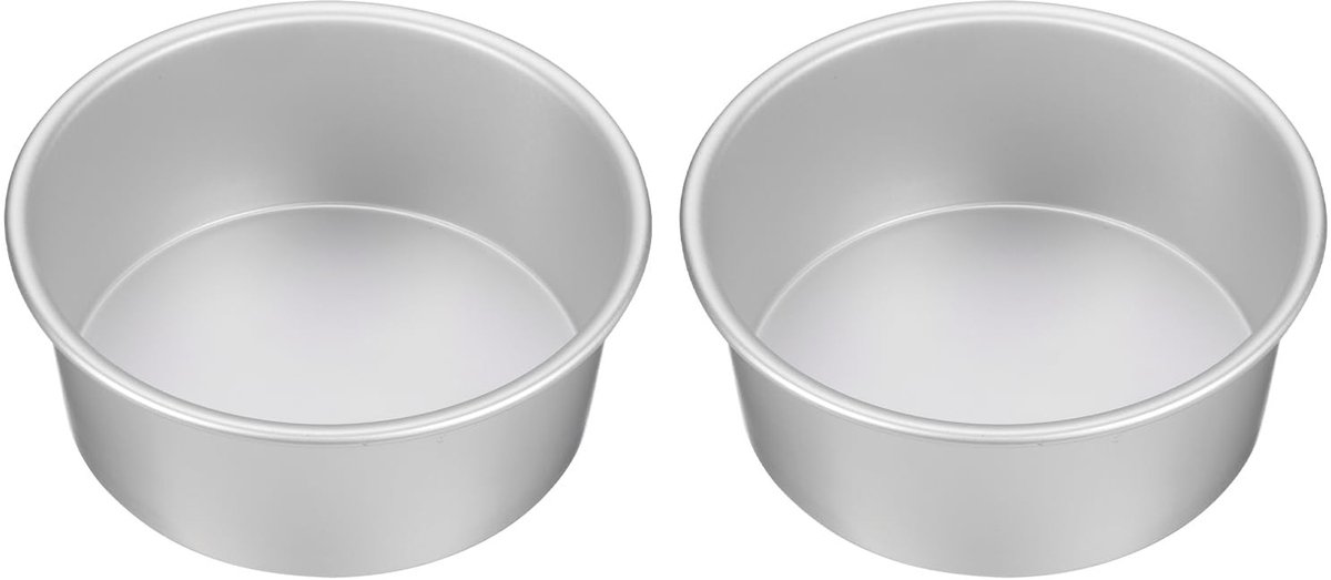 Omgoods - QUARKZMAN 2pcs Round Cake Mold 8 Inch - Non-Stick Anodized Aluminium Bakvormen