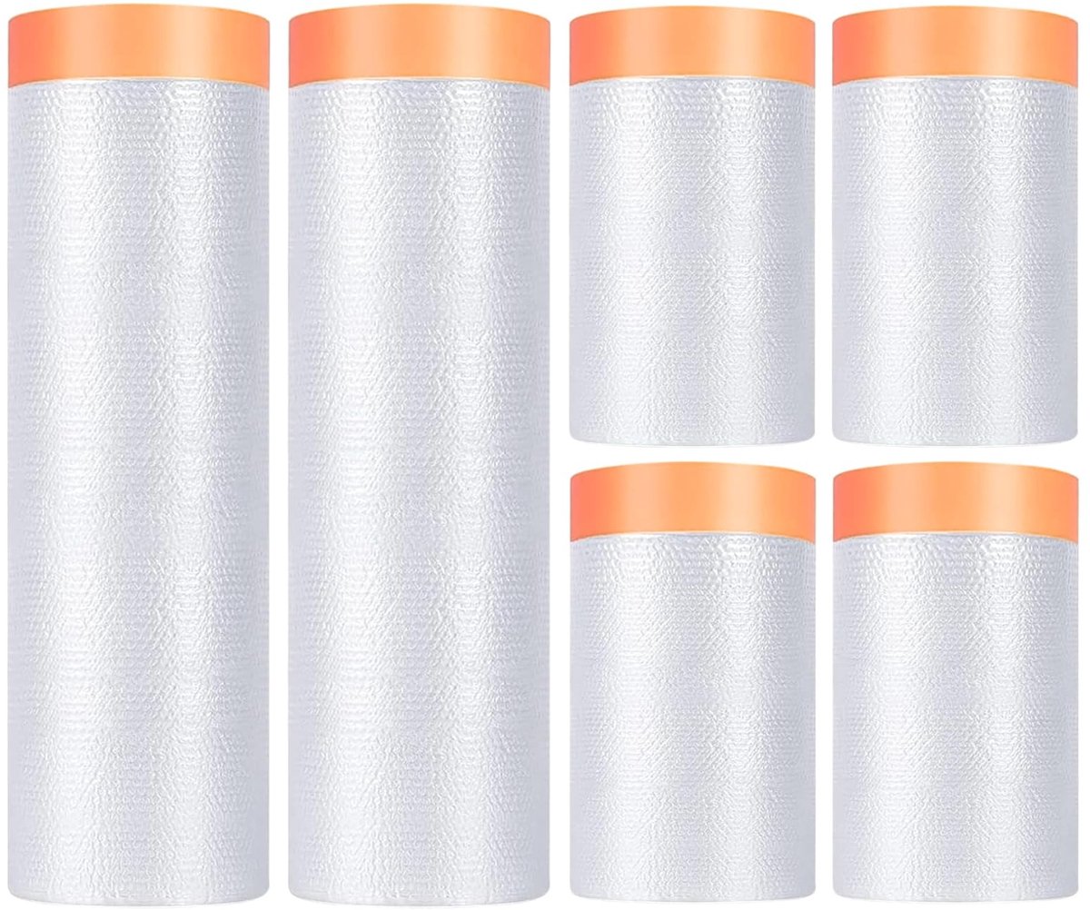 Omgoods - Transparante Afdeklakband met Hechting, Set van 6 Rollen