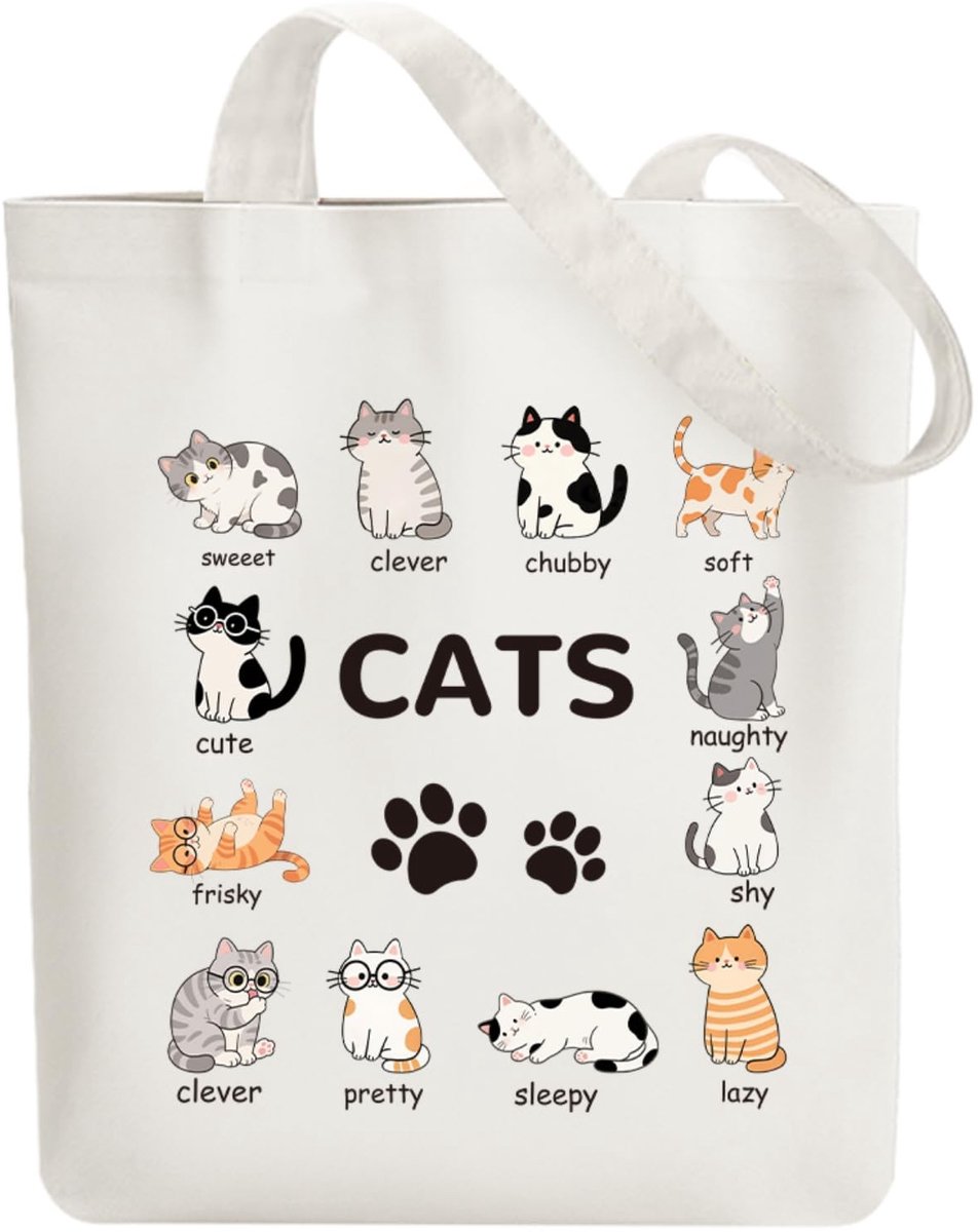 Omgoods- Canvas Tas Stijlvol Patroon - Herbruikbare Katoenen Tas - Opvouwbaar - Schoudertas met Rits - Ideaal voor Boodschappen - Afmetingen 40 x 38 cm - Boodschappentas