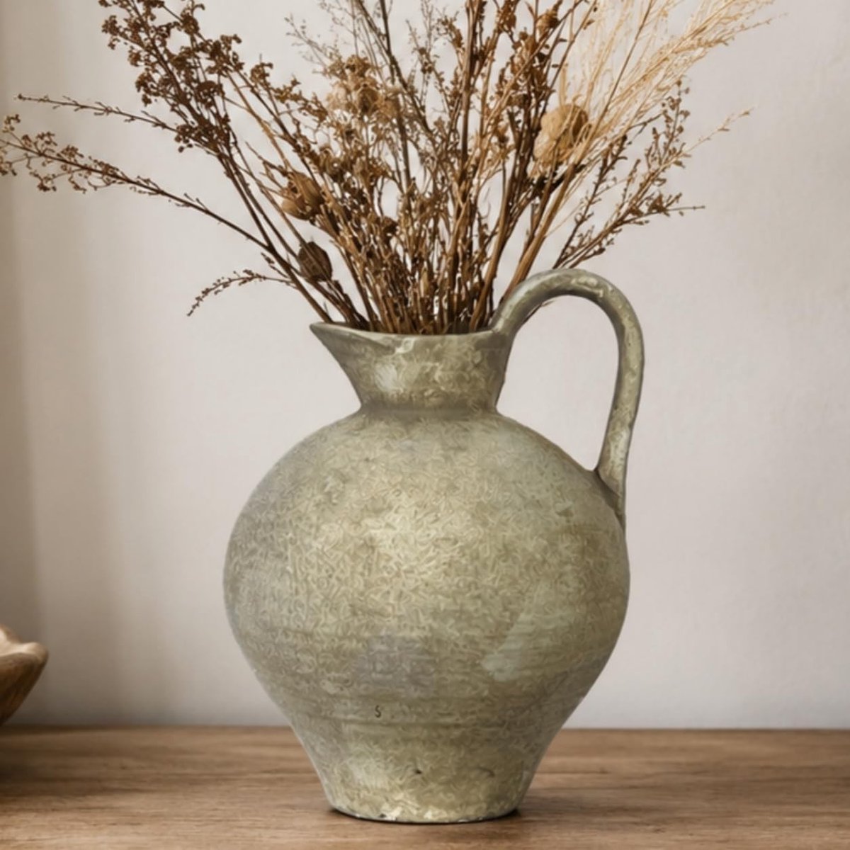 Omgoods - Vintage Keramische Vaasje voor Minimalistische Decoratie