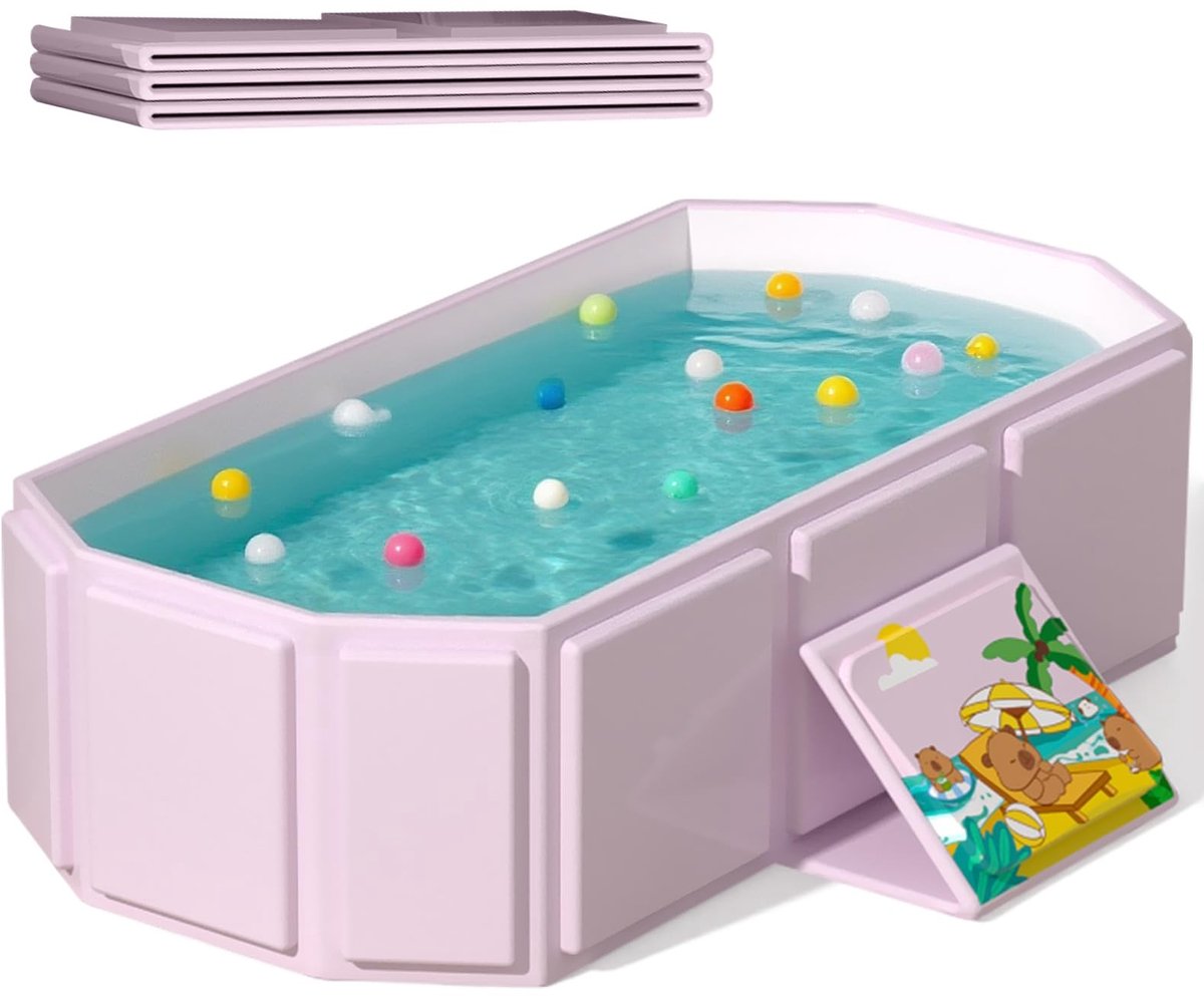 Omgoods - Vouwbare Baby Badkuip, 75 x 45 x 25 cm, Geschikt voor 0-6 Jaar