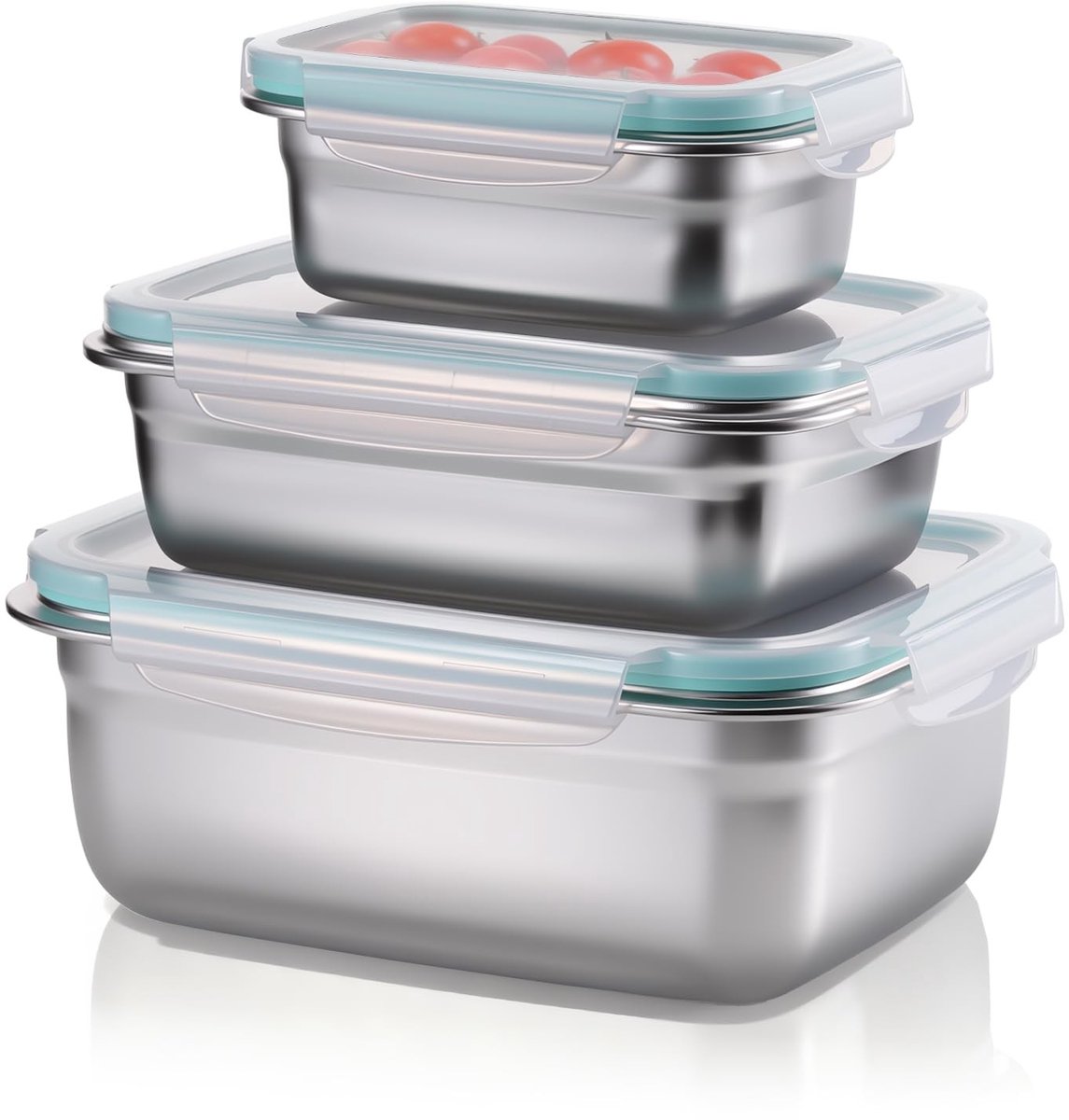 Omgoods - Voedselopslagpotten met Deksel - Luchtdichte Bento Box Set