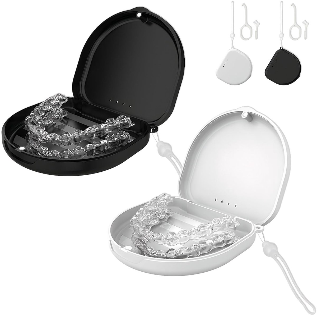 Omgoods - Set van 2 Valse Tanden Dozen met Ventilatiegaten