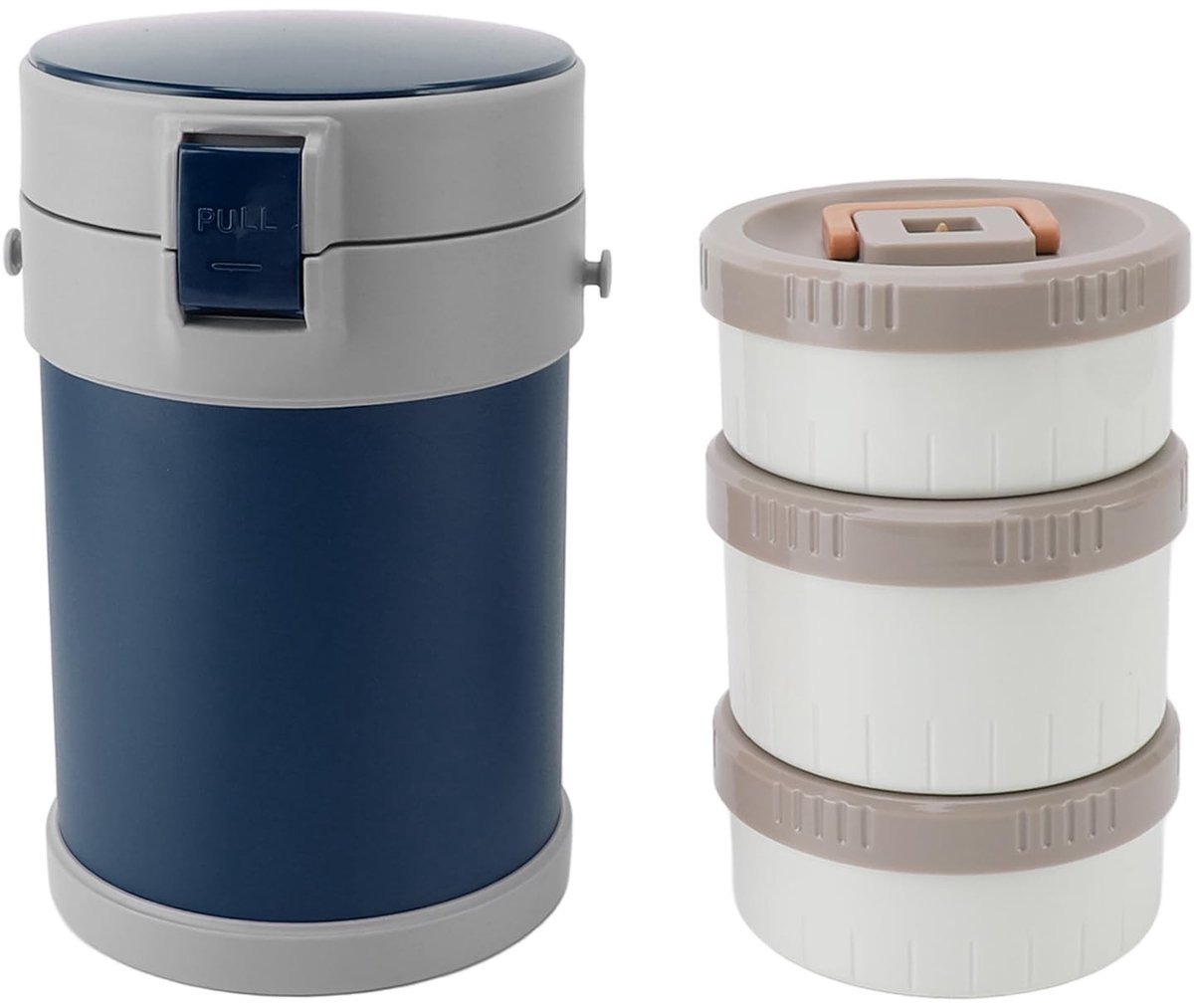 Omgoods - Geïsoleerde Voedselpot, 2L Roestvrijstalen Lunchbox