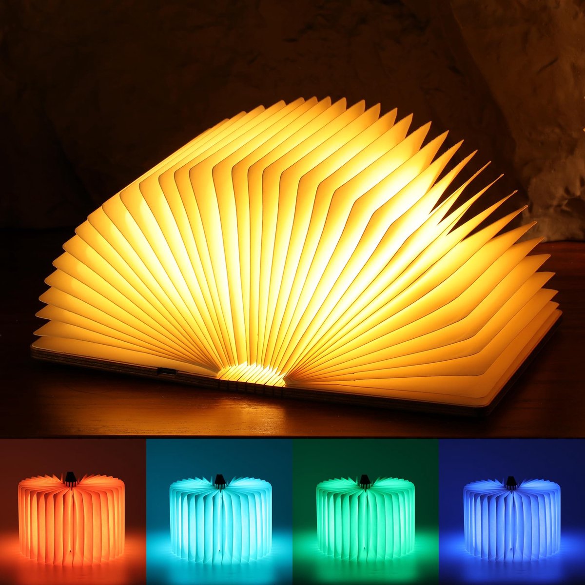 Omgoods - Draagbare Oplaadbare Boeklamp met LED Verlichting