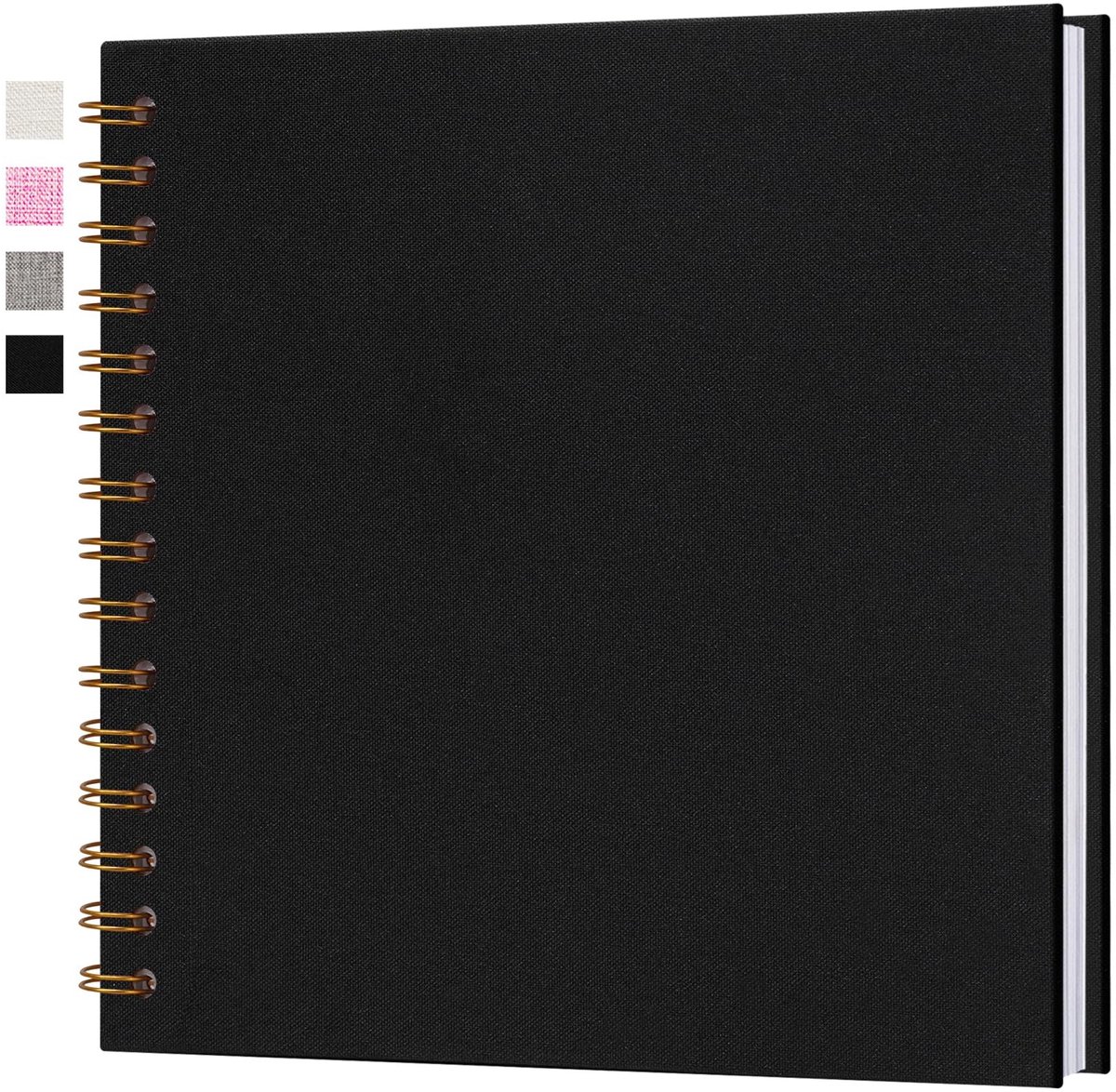 Omgoods - Fotoalbum Scrapbook met 40 Witte Pagina's voor Herinneringen