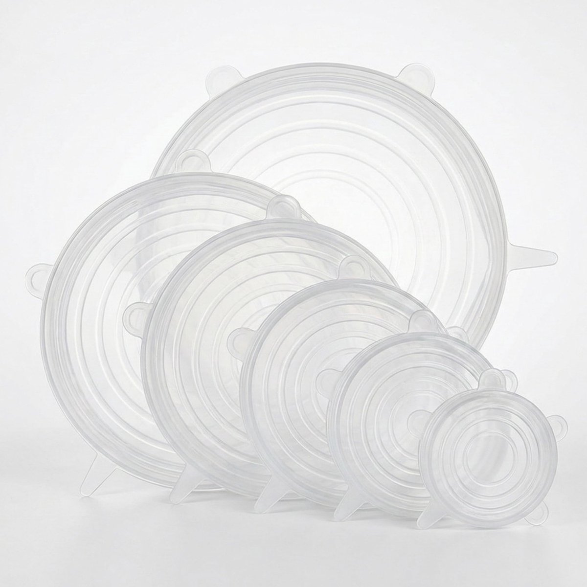 Omgoods - Set van 6 Herbruikbare Siliconen Lids voor de Keuken