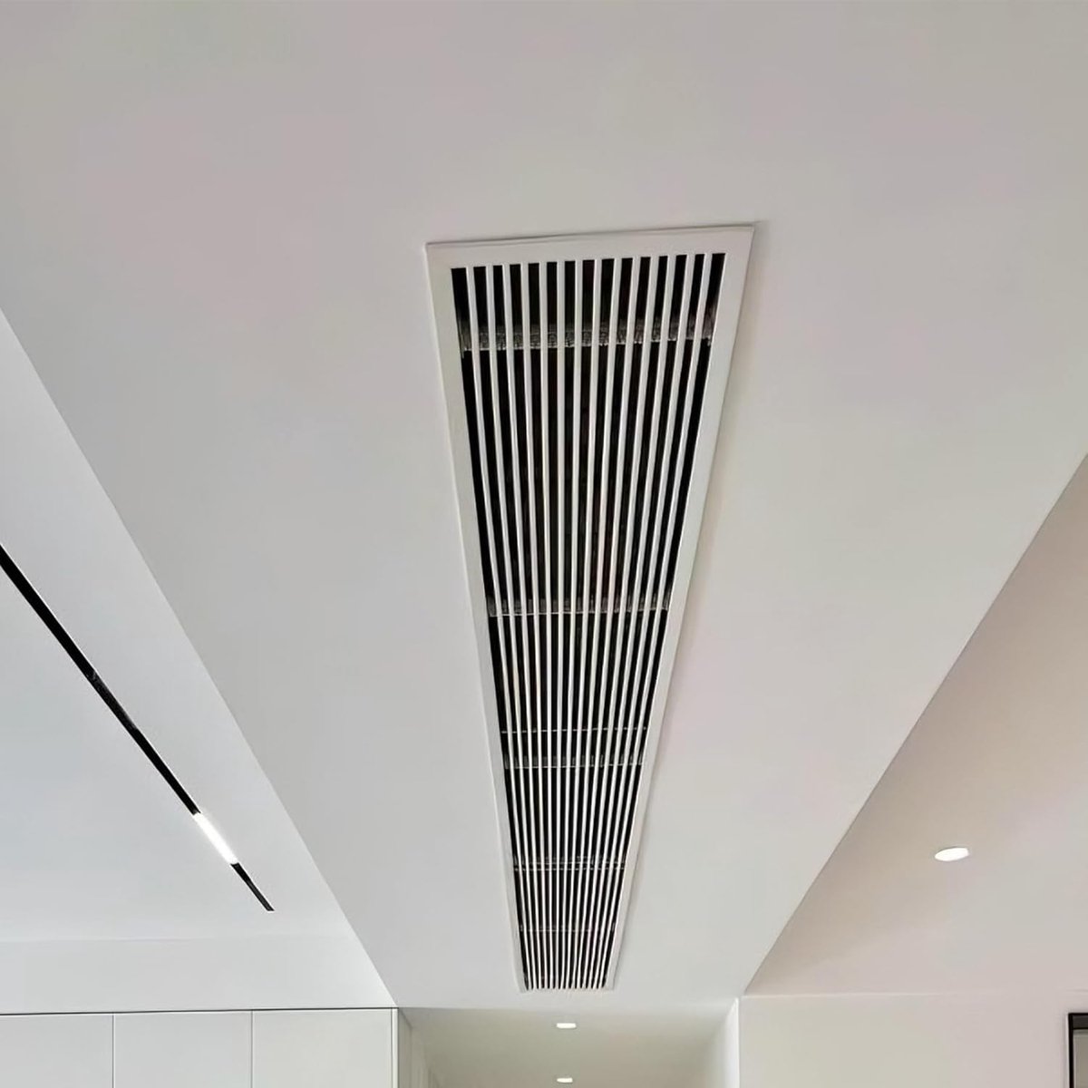 Ventilatieafdekking - Ventilatierooster - Luchtstroom Verbeteren - Afneembaar Ontwerp - 65x25cm - Wit