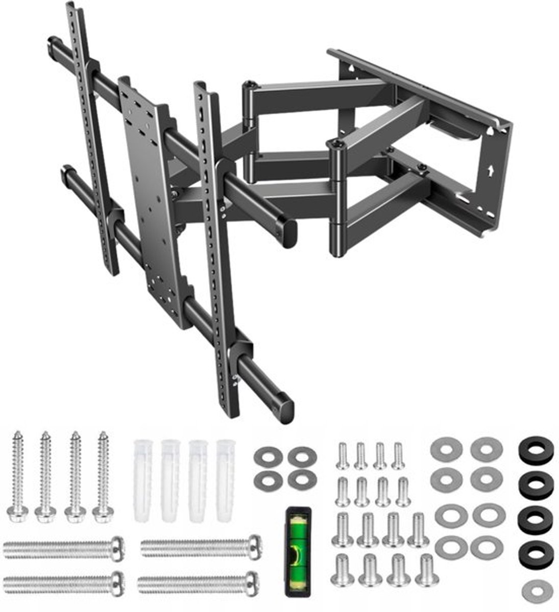 A-PEQ DY995 Draaibare TV Muurbeugel 55-100 Inch | Stevig & Flexibel | Max. 80 kg