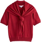 Next - Dames - Top met gebreide sjaallook - Rood