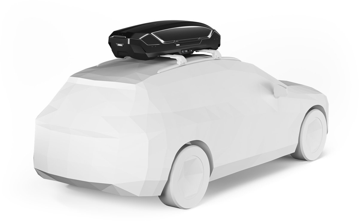 Thule Motion 3 Sport Black Glossy - Dakkoffer - 2 zijden te openen - 75kg laadvermogen – 300 L inhoud – foto 4