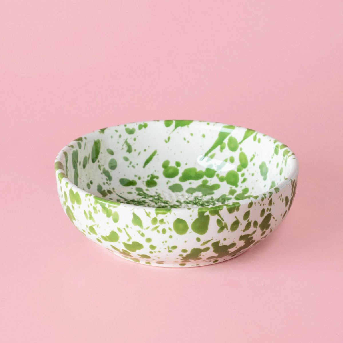 Rasp Bord Medium Groen Stippen - Groen Wit - Rasp Schaaltje - Knoflook Rasp - Gember Rasp - Kookliefhebber - Handmade - Keramisch - Raspen - Schaven - Vegan - Vintage Raspbordje - Knoflookrasp - Knoflook Rasp Bordje