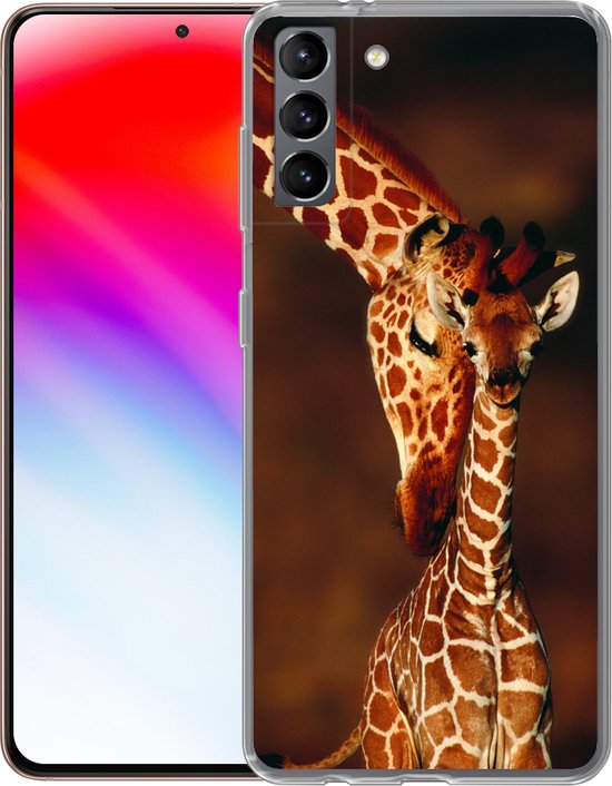 Coque Samsung Galaxy S21 Plus - Girafe - Veau - Portrait - Siliconen