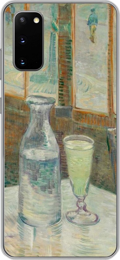 Telefoonhoesje Geschikt voor Samsung Galaxy S20 hoesje - Cafétafel met absint - Vincent van Gogh - Siliconen Telefoonhoesje