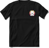 Saitama Mini Logo T-Shirt | Saitama Inu Wolfpack Crypto Ethereum kleding Kado Heren / Dames | Perfect Cryptocurrency Munt Cadeau Shirt