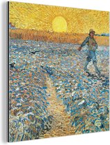 Décoration murale Métal - Peinture Aluminium - Le Semeur - Vincent van Gogh - 50x50 cm