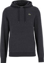 Lacoste heren hoodie sweatshirt - antraciet grijs melange - Maat: 3XL