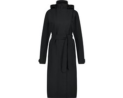 AGU Trench Coat Long Regenjas Urban Outdoor Dames - Zwart - XS