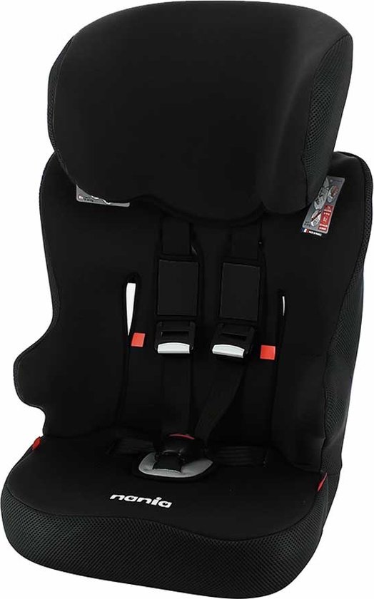 Product: Nania RACER ECO - meegroei autostoel Groep 1/2/3 - van 9 tot 36 kg - Zwart autostoeltje, van het merk NANIA