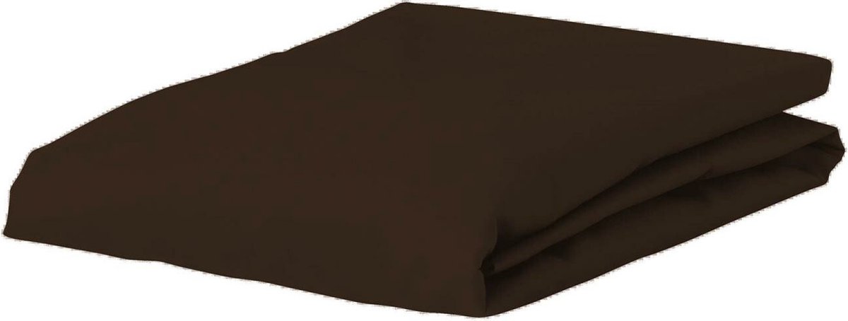 Essenza The Perfect Organic Jersey Hoeslaken Chocolade - 140-160 x 200-220 cm