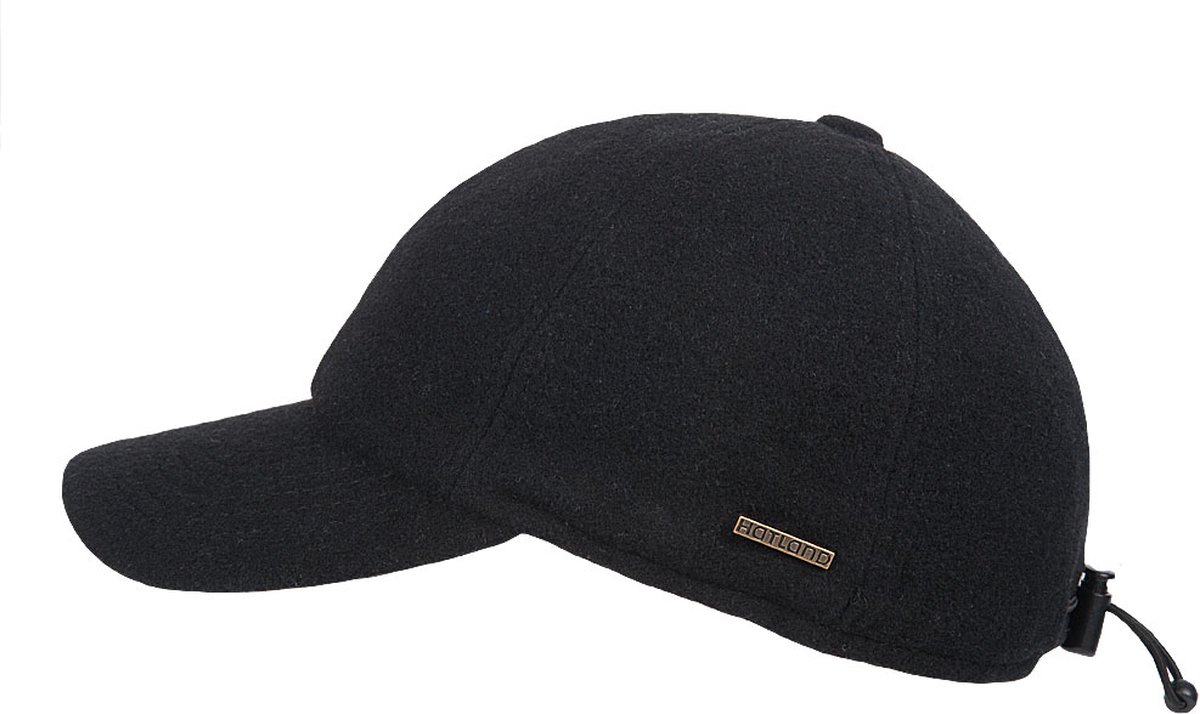 Hatland - Baseball cap voor heren - Lenox - Zwart - maat L/XL (60CM)