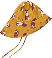 CeLaVi - Regenjas met fleece voor kinderen - Vos - Mineraal geel - maat 70 (72-80cm)