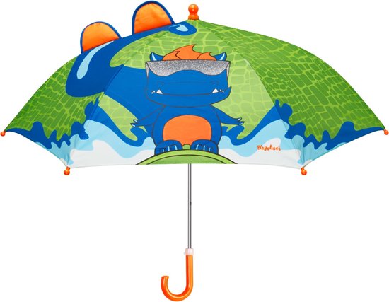 Playshoes - Paraplu voor kinderen - Dinosaurus - Groen - maat Onesize