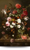 Maison de France - Canvas Bloemen in vaas 5 - canvas - 80 x 120 cm