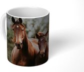 Mok - Koffiemok - Paarden - Bos - Berg - Mokken - 350 ML - Beker - Koffiemokken - Theemok