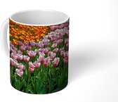 Mok - Gekleurde tulpen in de Keukenhof - 350 ML - Beker