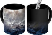 Magische Mok - Foto op Warmte Mok - Waterval - IJs - Mist - 350 ML