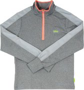 gofluo. Twist Hardloop Shirt - Reflecterend Sportshirt - Fluorescerend - Hardloophesje - Veilig de weg op - Grijs - L