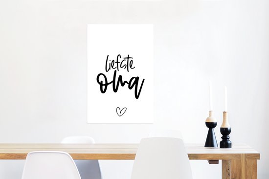 Poster Citations - Chère grand-mère - Dictons - Grand-mère - 40x60 cm - Cadeau Vaderdag - Cadeau - Cadeau pour lui - Astuce - Hommes