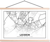 Porte-affiche avec affiche - Affiche scolaire - Carte - Leiden - Nederland - 150x100 cm - lattes vierges