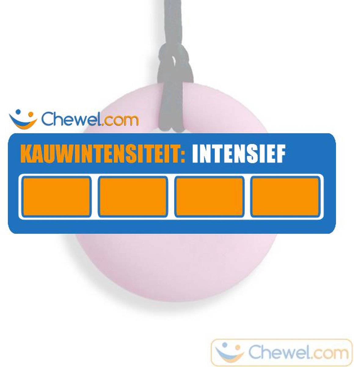 Bijtketting Rond Kauwketting | Cirkel | Round | Lichtpaars | Chewel ®