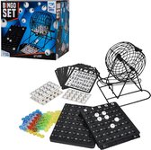 Bingo spel zwart/wit complete set 19 cm nummers 1-75 - Bingospel - Bingo spellen - Bingomolen met bingokaarten - Bingo spelen