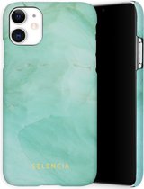 Selencia Maya Fashion Backcover iPhone 11 hoesje - Marble Green