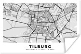 Affiche Plan de la ville - Tilburg - Pays- Nederland - 120x80 cm - Carte