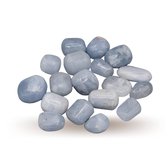 Blue Calcite tumbled stones AA Quality 250gr