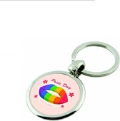 Akyol - Pride Day Sleutelhanger Sleutelhanger - LGBT - Iedereen - Pride - 2,5 x 2,5 CM