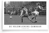 Walljar - De Volewijckers - Cambuur '71 - Zwart wit poster