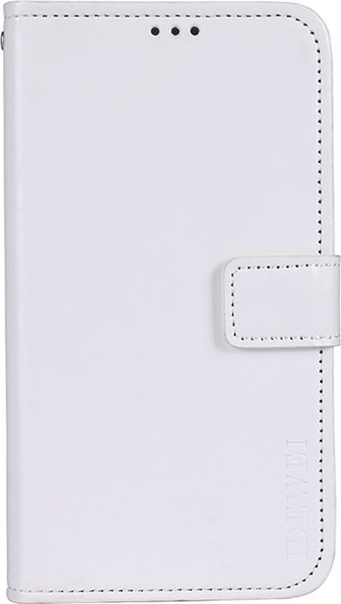 Mobigear Telefoonhoesje geschikt voor Wiko Power U10 Hoesje | Mobigear Wallet Bookcase Portemonnee | Pasjeshouder voor 3 Pasjes | Telefoonhoesje voor Pinpas / OV Kaart / Rijbewijs - Wit