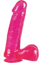 California Exotic Novelties-Dong W/Suction Cup Pink 6 Inch-Dildo